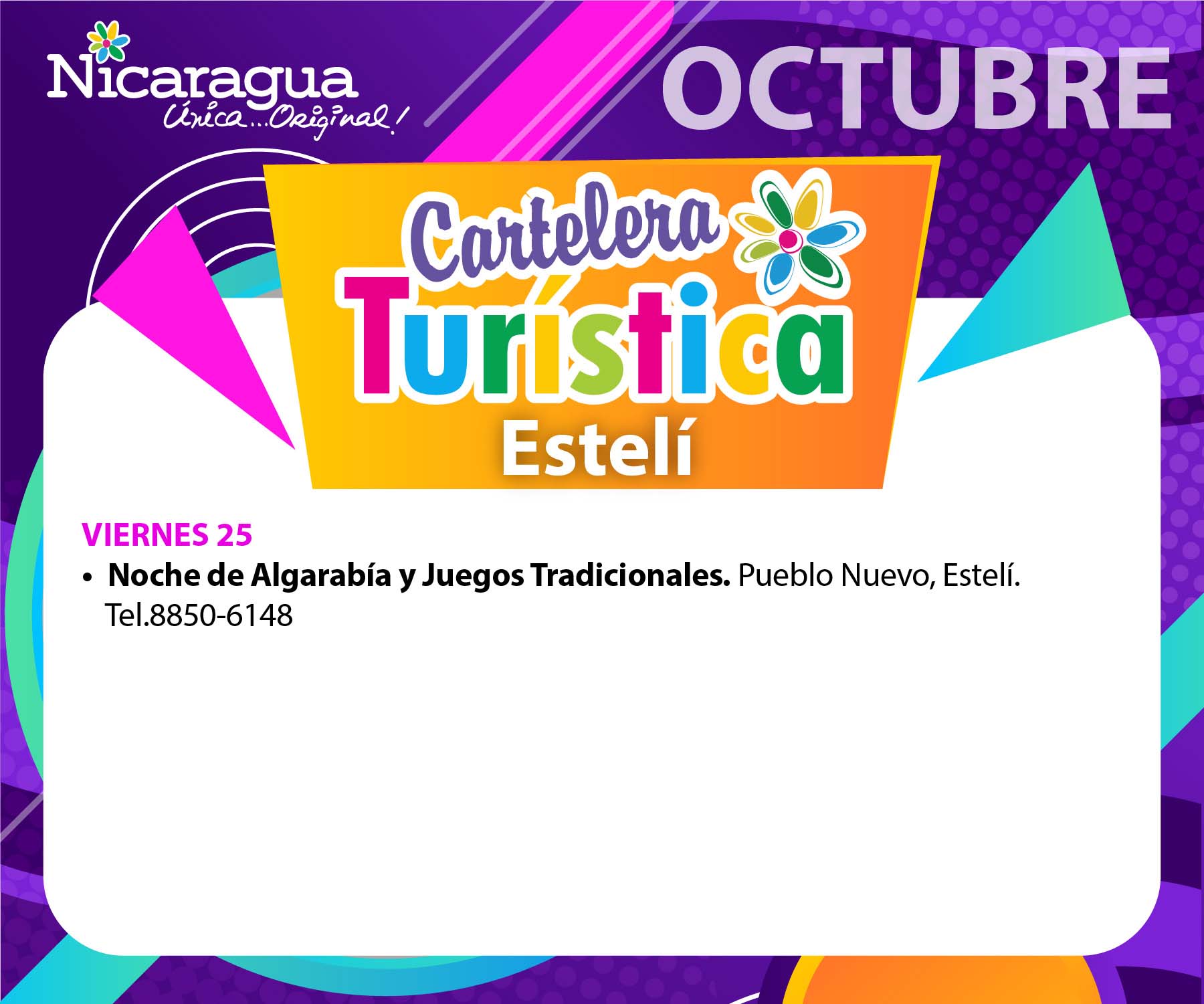 Eventos Octubre Estelí 2024