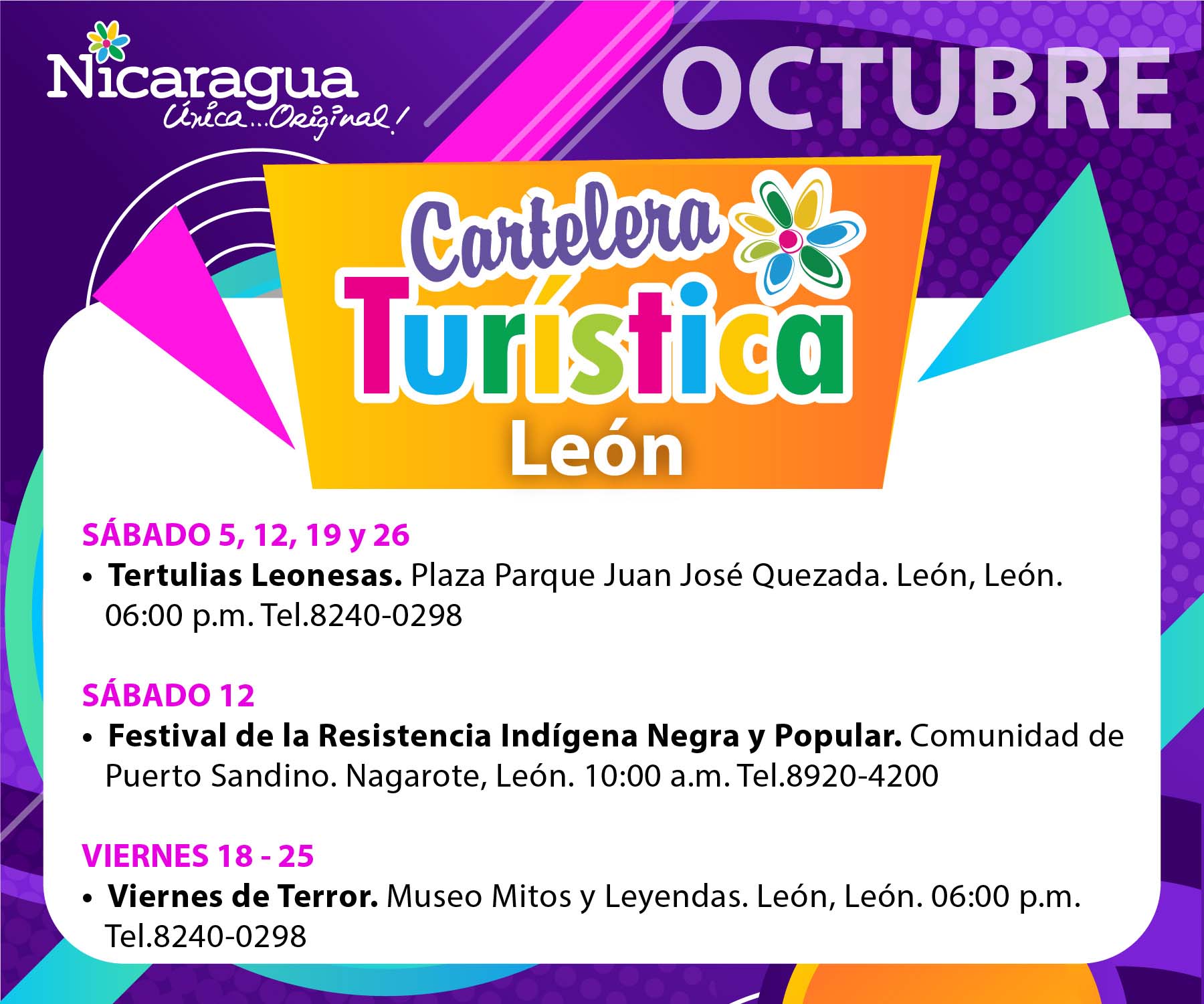 Eventos Octubre León 2024